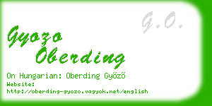 gyozo oberding business card